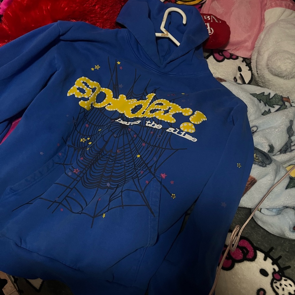 Blue Spider Graphic Men's Sweater